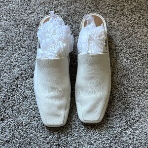 Huma Blanco Felix Cream Leather Mules